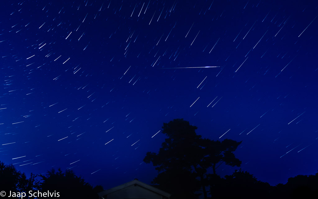meteoor en sterrensporen