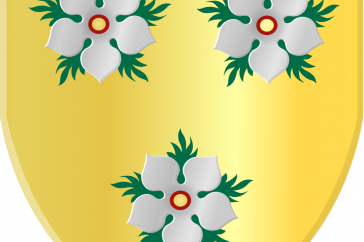 De "mispelbomen" in het wapen van Hertogdom Gelre.