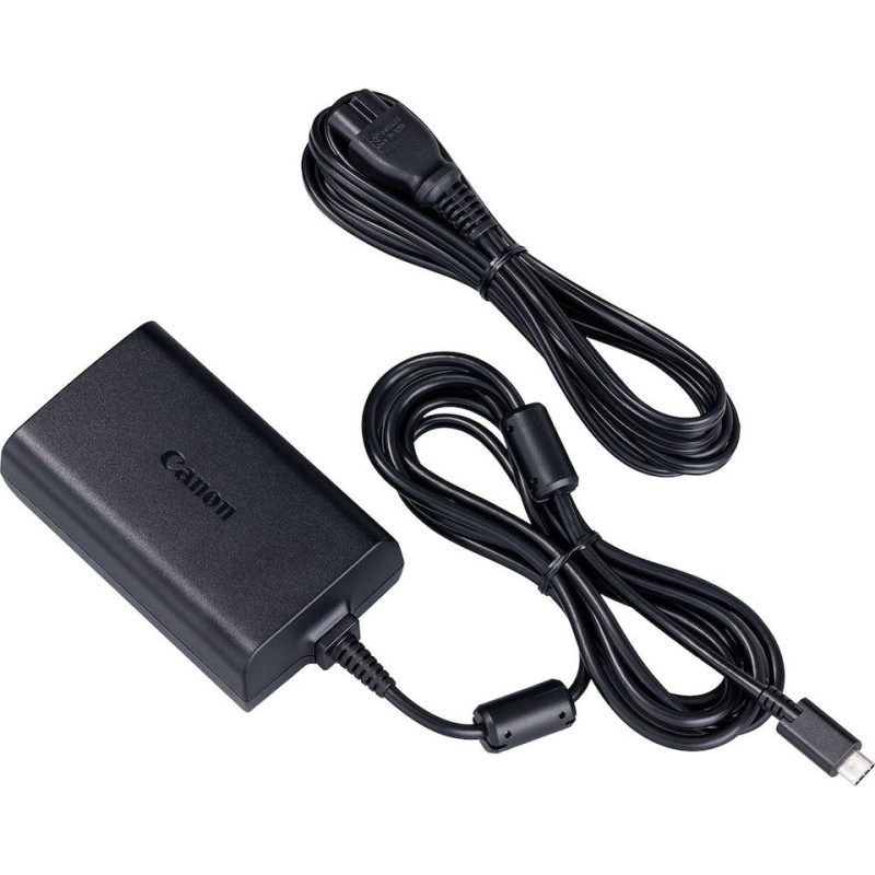 Om Power Delivery te gebruiken, heb je een geschikte lader nodig, zoals de PD Canon PD-E1 USB-voedingsadapter